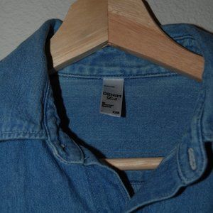 american apparel denim shirt xxs